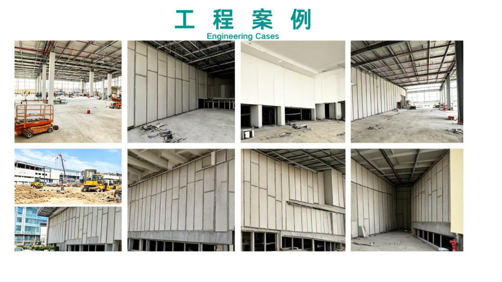 西安王氏建材轻质隔墙板工程案例实拍 酒店厂房隔墙施工效果